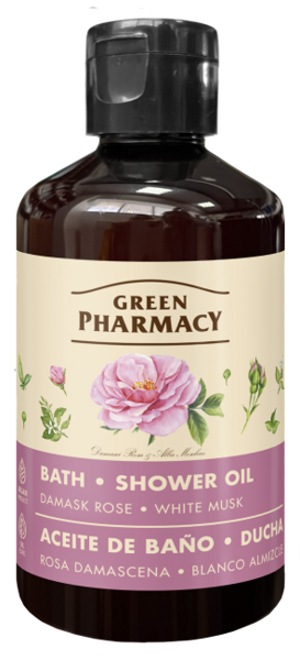 Green Pharmacy Bath & Shower Oil Damask Rose and White Musk 250ml