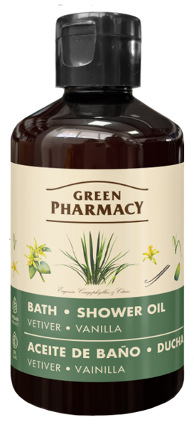 Green Pharmacy Bath and shower oil Vetiver and vanilla 250ml