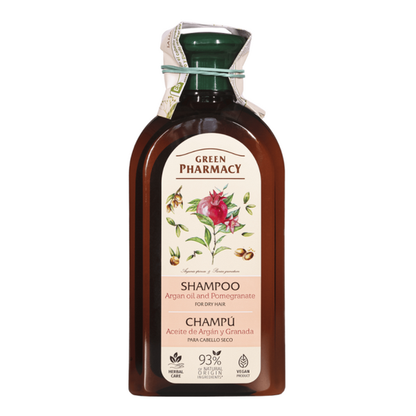 Green Pharmacy Shampoo for Dry and Brittle Hair Argan Oil and Pomegranate 350ml