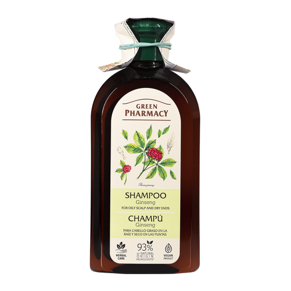 Green Pharmacy Shampoo for Oily Scalp and Dry Ends with Ginseng Extract 350ml 350ml