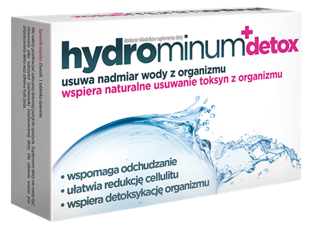 Hydrominum Detox for Water Elimination and Toxin Removal 30 Tablets