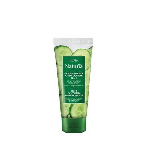 Joanna Naturia 3in1 Glycerine Hand Cream with Cucumber and Glycerine Extract 100g