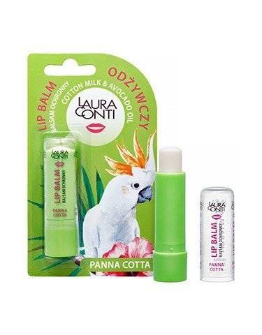 Laura Conti Zero Calorie Panna Cotta Dessert Lip Balm with Panthenol and Allantoin 4.8g