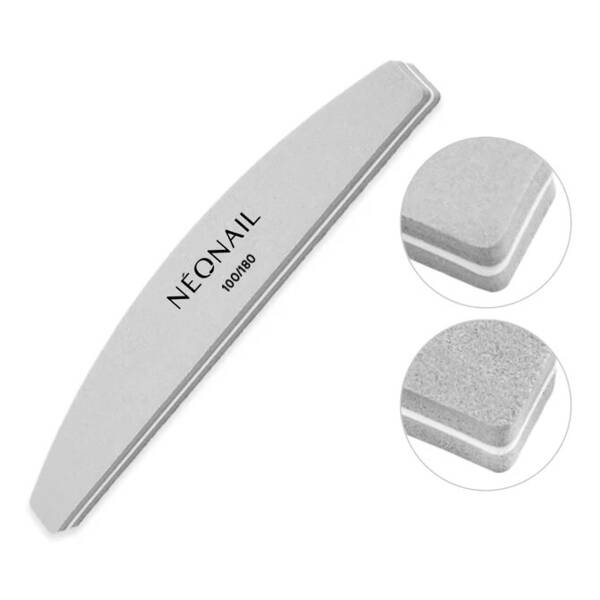 NeoNail Boat Polisher 100/180 Gray for Natural Tile 1 Piece