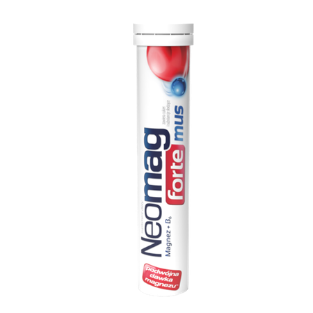 Neomag Forte Magnesium + Vitamin B6 20 Effervescent Tablets Best Before 31.05.24