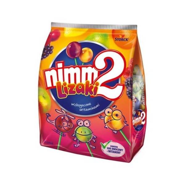 Nimm2 Lollipops Enriched With Fruit Juices and Vitamins 80g