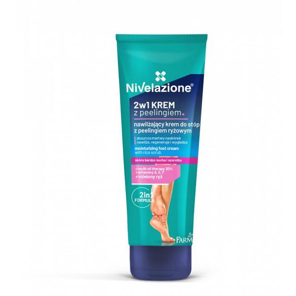 Nivelazione Moisturizing Foot Cream with Rice Peeling for Very Dry and Rough Skin 100ml