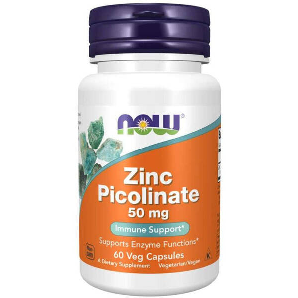 Now Foods Zinc Picolinate 50mg 60 Capsules