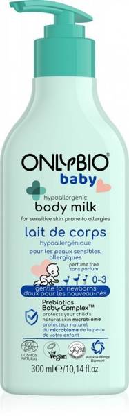 OnlyBio Baby Hypoallergenic Body Milk for Babies from 1st Day of Life for Atopic and Allergic Skin 300ml