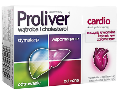 Proliver Cardio Supports Liver Functions Digestion Choline 30 Tablets
