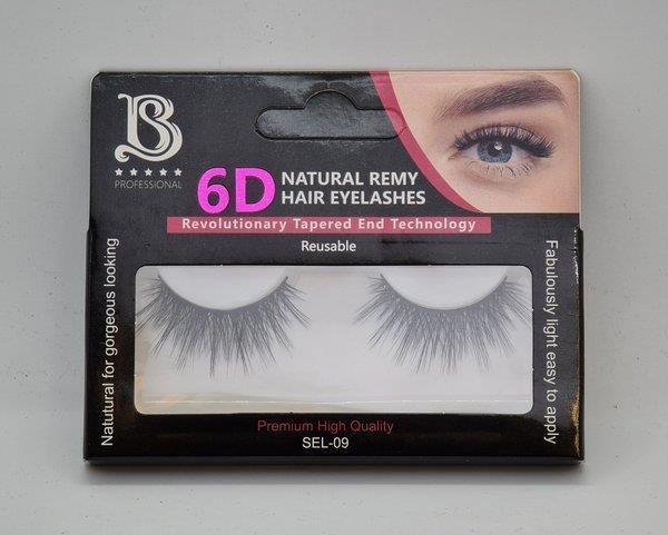 Star Beauty Professional Natural Remy Hair Eyelashes 6D Full Volume and Soft Reusable SEL09