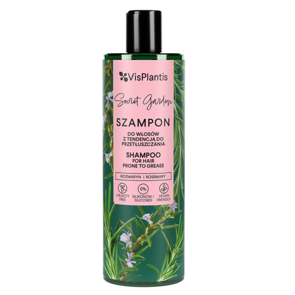 Vis Plantis Secret Garden Shampoo with Rosemary Extract Milk Thistle and Lemon Balm 400ml