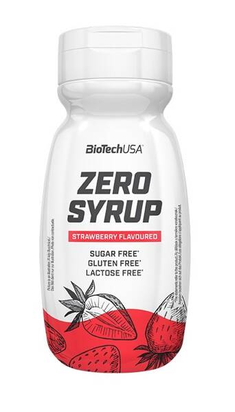 Zero Syrup, Strawberry - 320 ml.