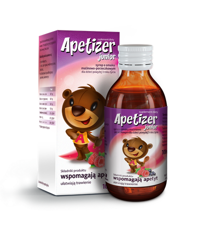 Aflofarm Apetizer Appetite Supporting Syrup for Children over 3 Years of Age Raspberry and Currant Flavor 100ml