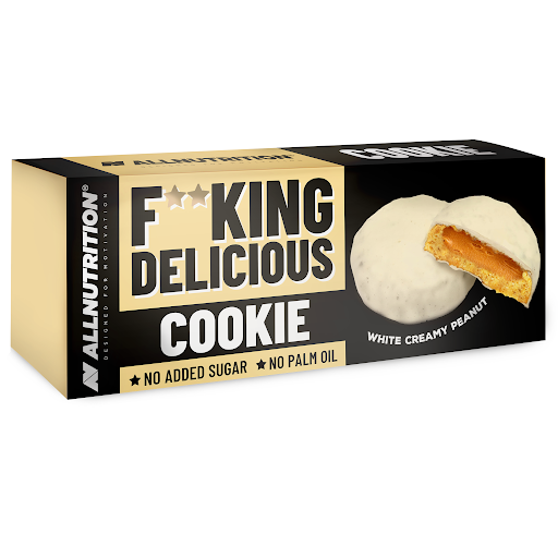 Allnutrition Fitking Delicious Cookie White Creamy Peanut Shortbread Cookies 128g