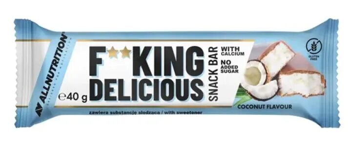 Allnutrition Fitking Delicious Snack Bar Coconut 24x40g