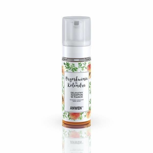 Anwen Peach & Coriander Gentle Foam Shampoo for Dry and Sensitive Scalp 170ml