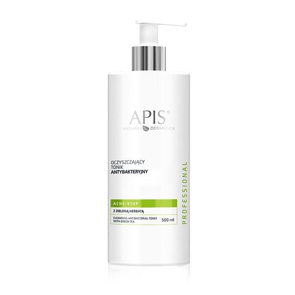 Apis Professional Acne Stop Cleansing Antibacterial Tonic With Green Tea for Oily and Mixed Acne Skin 500ml 500ml