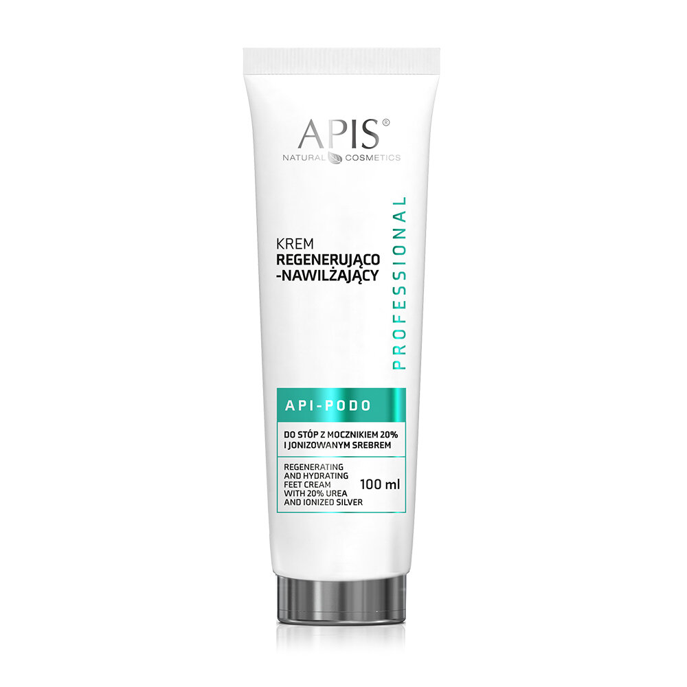 Apis Professional Api Podo Regenerating and Hydrating Feet Cream with 20% Urea and Ionized Silver 100ml