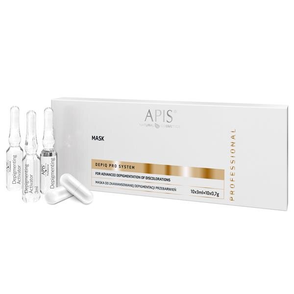 Apis Professional DepiQ Pro System Mask for Advanced Depigmentation of Discolouration 10x3ml