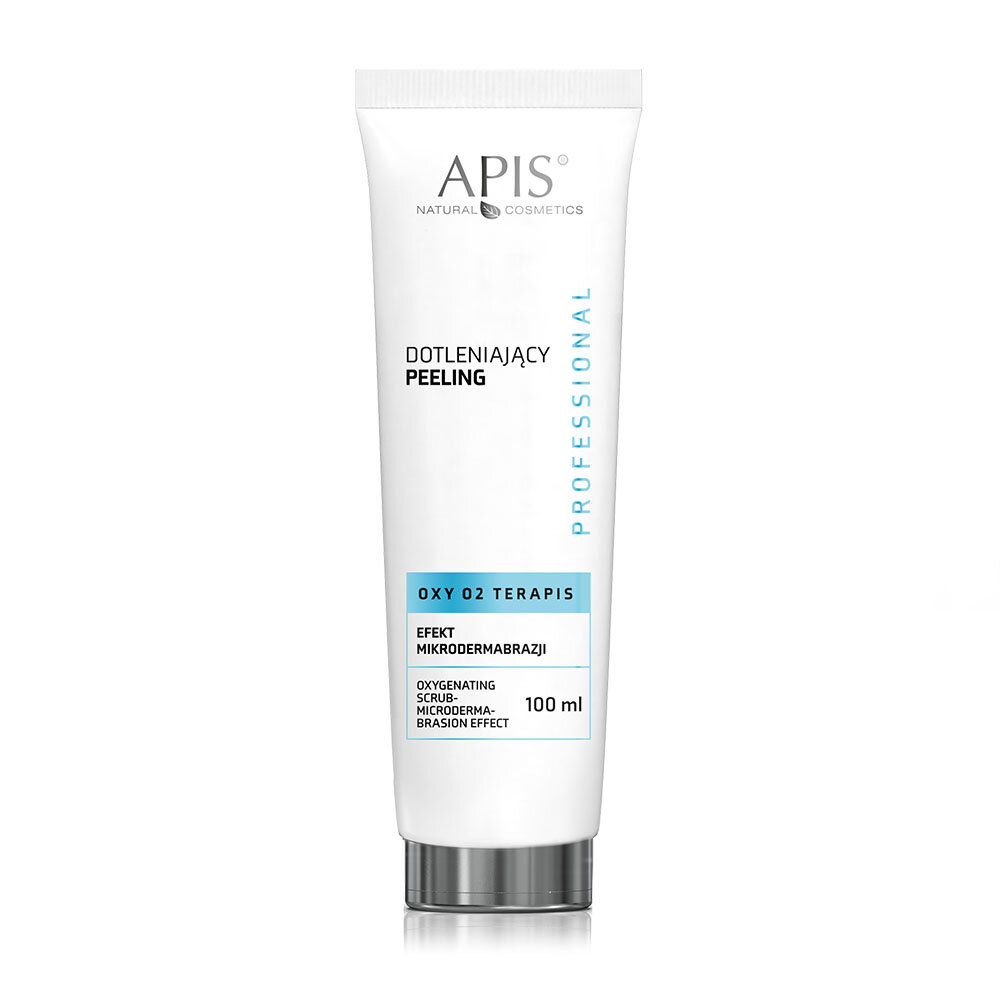 Apis Professional Oxy O2 Therapies Oxygenating Scrub With Microdermabrasion Effect for Grey and Tired Skin 100ml