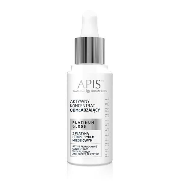 Apis Professional Platinum Gloss Active Rejuvenating Concentrate With Platinum And Copper Tripeptide 30ml