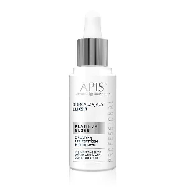 Apis Professional Platinum Gloss Rejuvenating Elixir with Platinum and Copper Tripeptide for Mature Skin 30ml ​