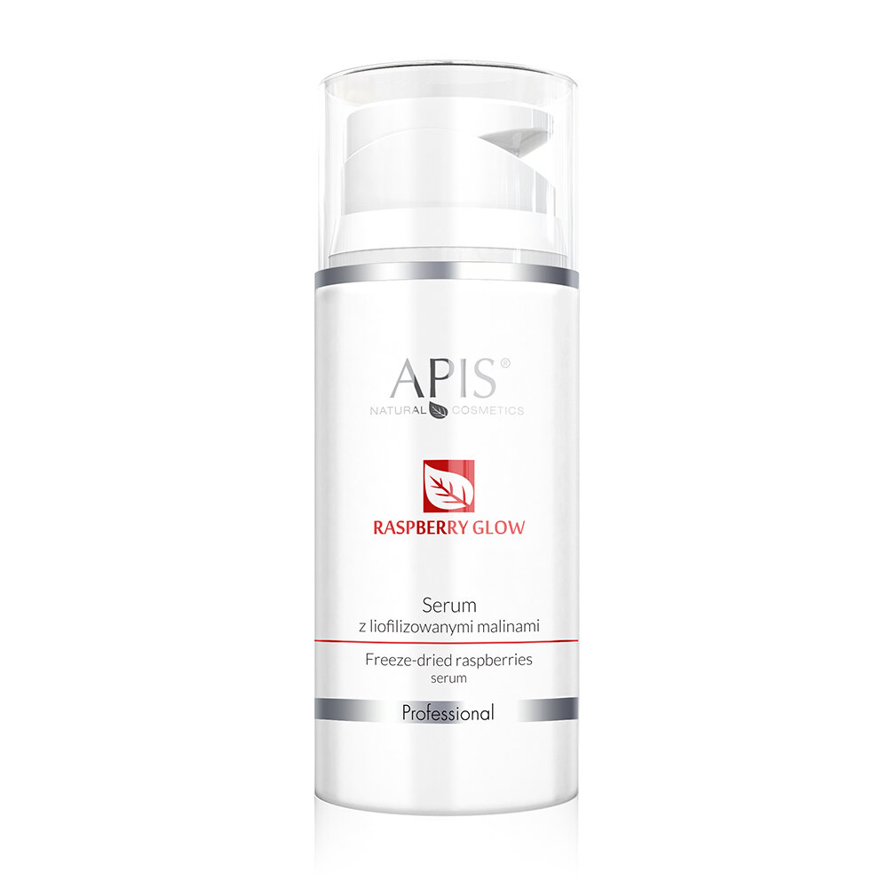 Apis Professional Raspberry Glow Serum with Freeze-Dried Raspberries for All Skin Types 100ml