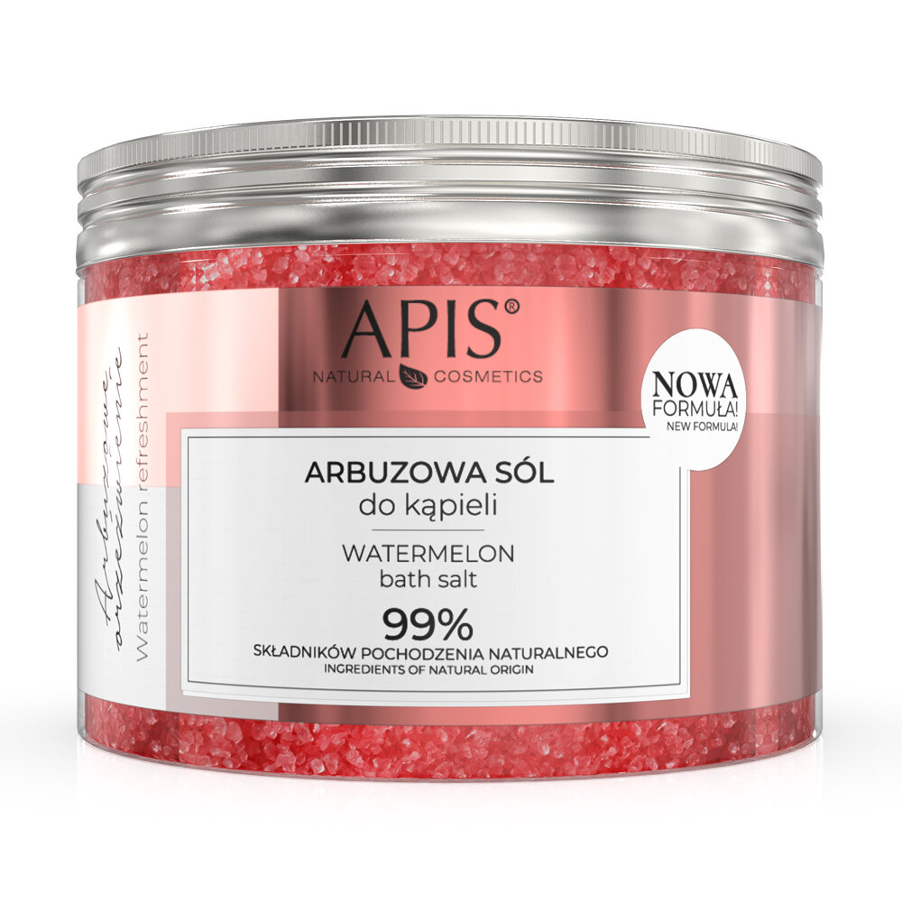 Apis Watermelon Refreshment Watermelon Bath Salt for All Skin Types 650g