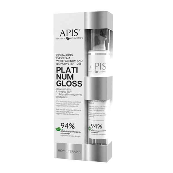 ApisHome TerApis Platinum Gloss Revitalizing Eye Cream with Platinum and Bioactive Peptides 10ml