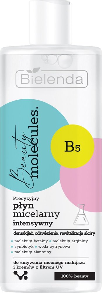 Bielenda Beauty Molecules Precise Intensive Micellar Liquid for Removing Strong Makeup and Creams with UV Filter 500ml