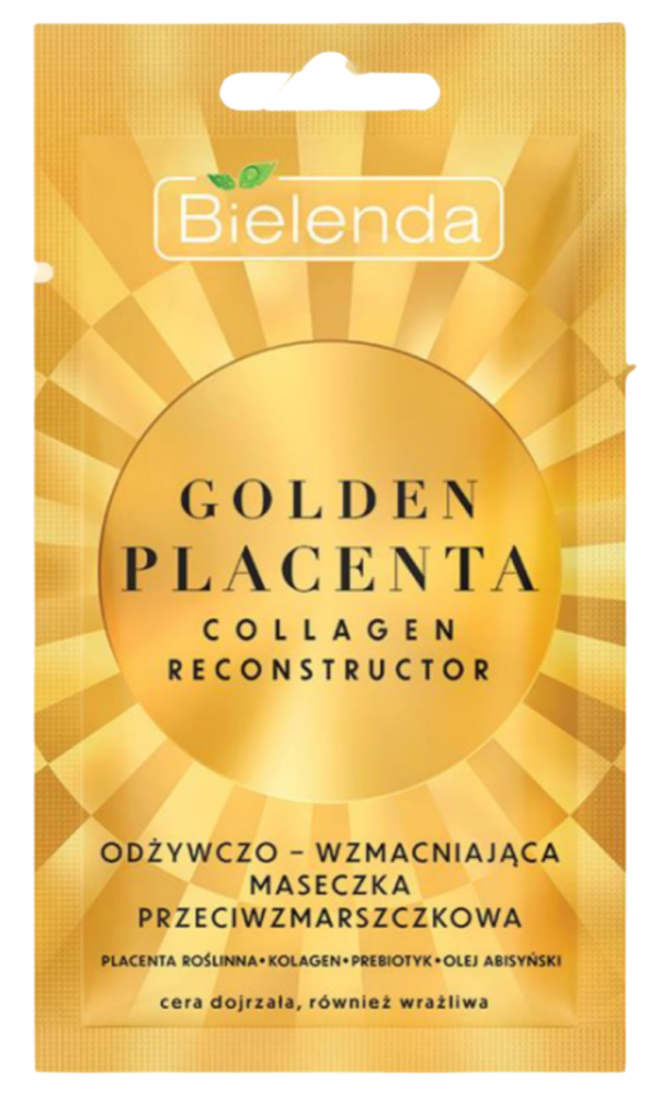 Bielenda Golden Placenta Collagen Reconstructor Nourishing  Anti-Wrinkle Mask 8g