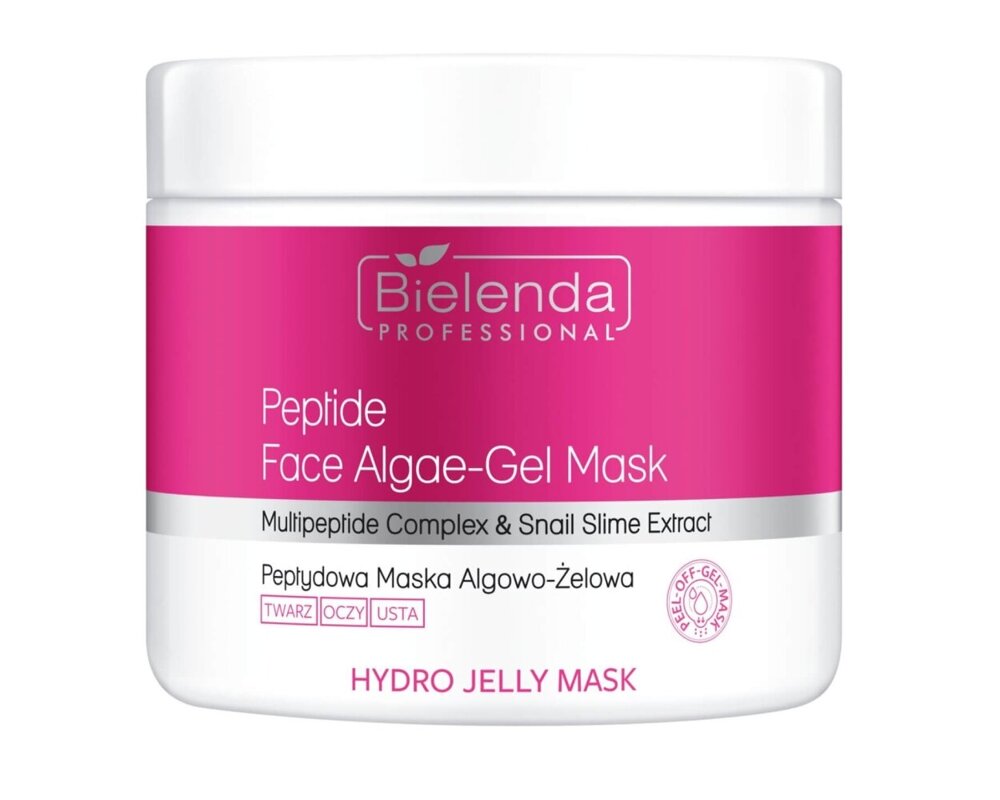 Bielenda Professional Hydro Jelly Anti-Wrinkle Algae-Gel Mask with Peptides and Snail Slime 190g