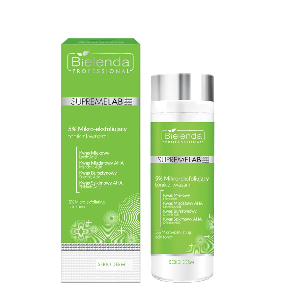 Bielenda Professional SupremeLab Sebio Derm 5%Micro-Exfoliating Acid Tonic 200ml