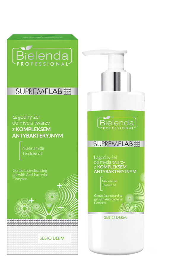 Bielenda Professional Supremelab Sebio Derm Mild Face Cleansing Gel with Antibacterial Complex 200ml