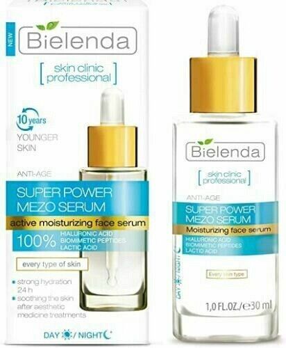 Bielenda Super Power Moisturizing Day and Night Face Serum 30ml