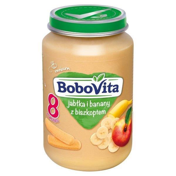 BoboVita Apples and Bananas Dessert with Sponge Cake for Babies after 8 Months 190g