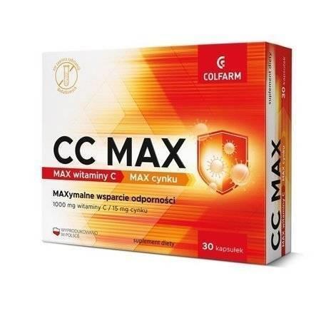 Colfarm CC Max  Vitamin Zinc Immunity Metabolic Processes 30 Capsules