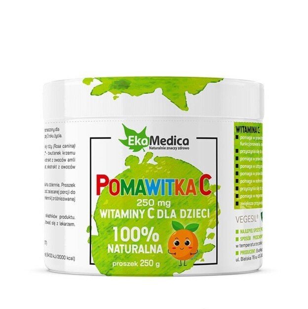 EkaMedica 100% Natural Vitamin C for Children 3 years Pomawitka C Powder 250g Best Before 22.09.24