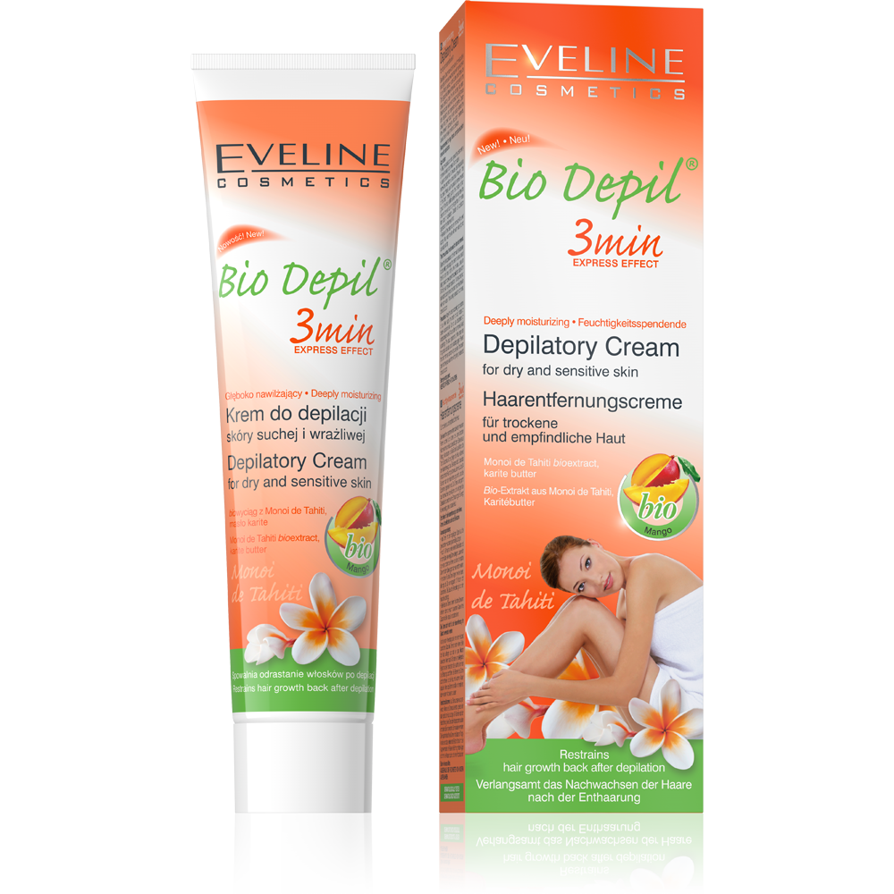 Eveline Bio Depil 3 Minutes Deeply Moisturizing Depilatory Cream Mango 125ml