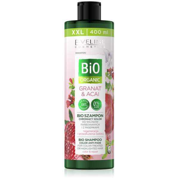 Eveline Bio Organic Anti Fade Shampoo for Dyed Hair with Granat and Acai 400ml