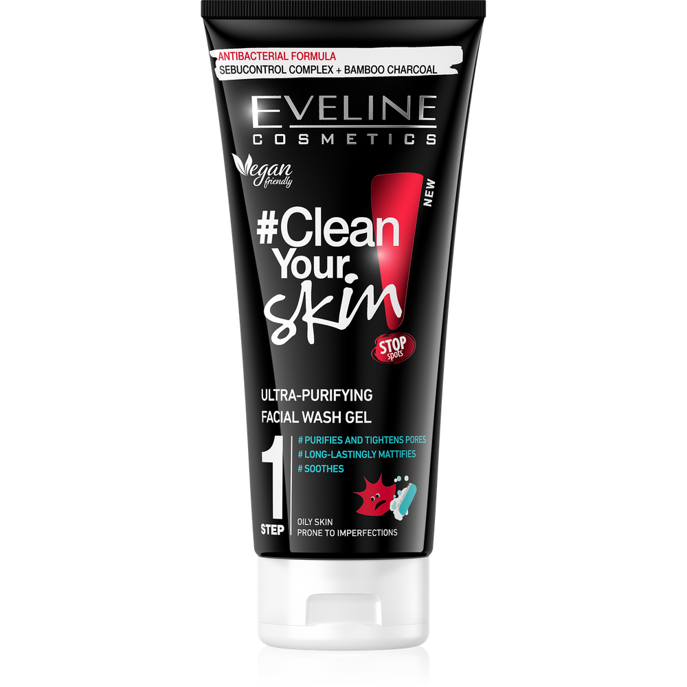 Eveline Clean Your Skin Pure Control Deep Cleansing Face Wash Gel 200ml