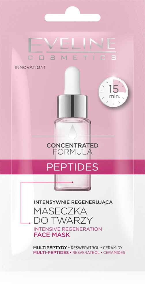 Eveline Concentrated Formula Peptides Intensively Regenerating Face Mask for Dry and Mature Skin 8ml