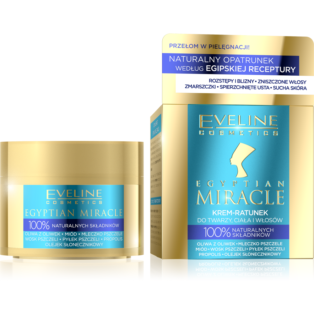 Eveline Egyptian Miracle Multifunctional Rescue Cream for Face Body and Hair 40ml