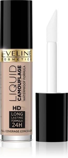 Eveline Liquid Camouflage 24 HD Lasting Face Concealer High Coverage 01 A Light Beige 5ml
