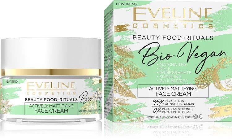 Eveline Natural Beauty Foods Bio Vegan Active matting 3in1 face cream 50ml