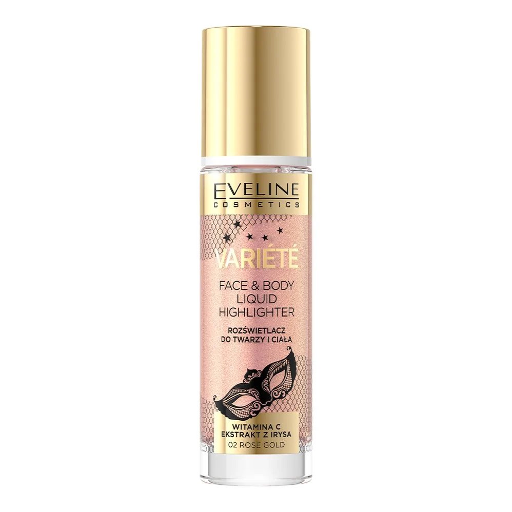 Eveline Variete Liquid Highlighter for Face and Body No. 02 Rose Gold 30ml