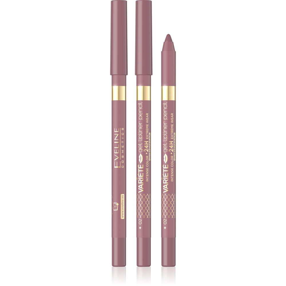 Eveline Variete Waterproof Gel Lip Liner No. 02 Pinkish 1 Piece