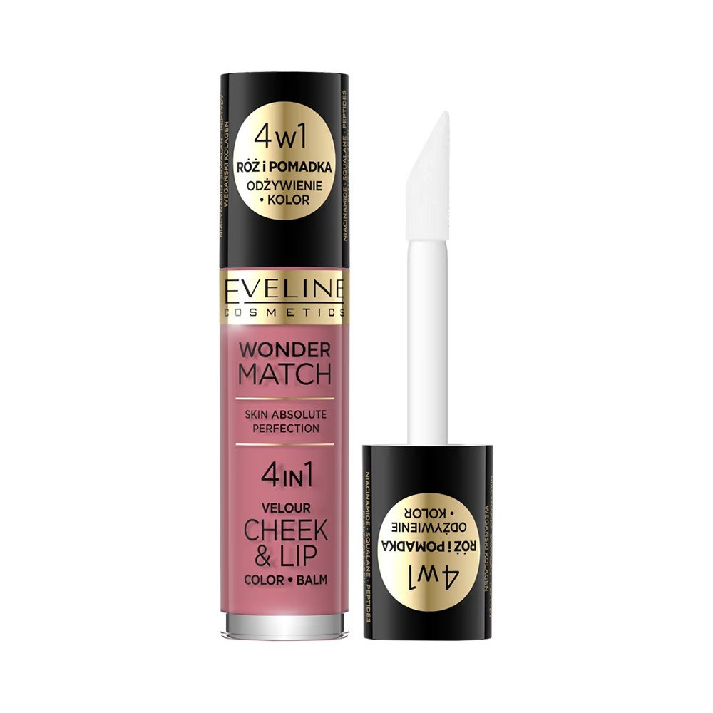 Eveline Wonder Match Cheek & Lip 4in1 Blush and Liquid Lipstick No.4 4.5ml