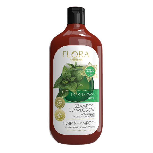 Flora by EcosLab Nettle Shampoo for Normal and Oily Hair 500ml